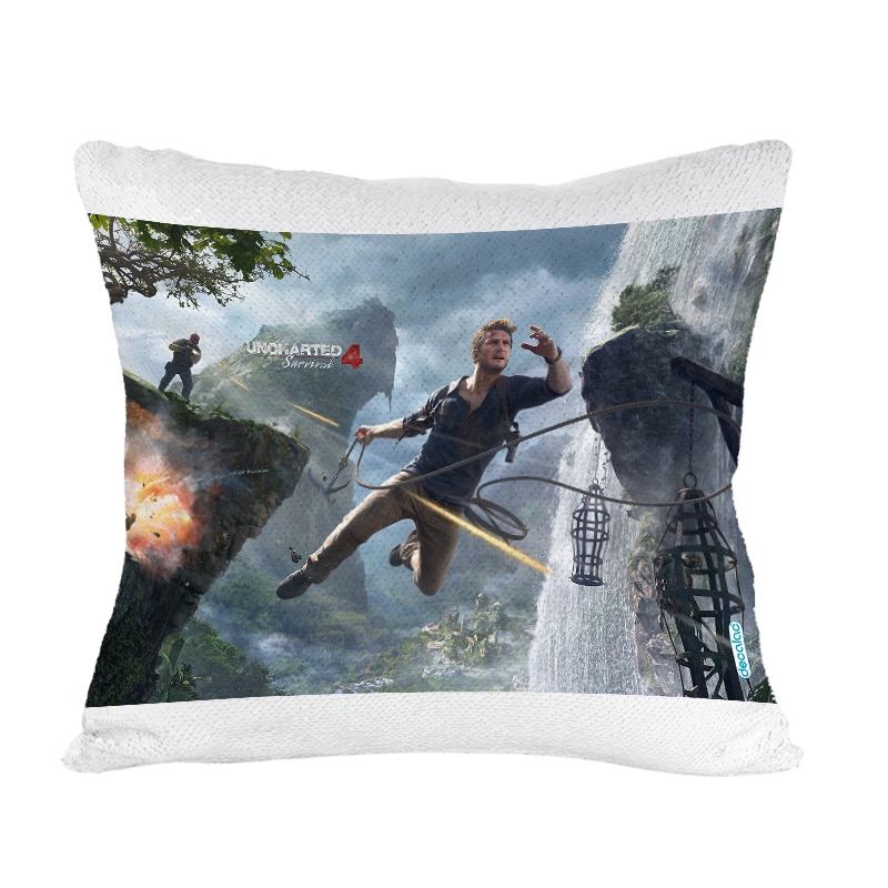 مخدة-سحرية-مع-الحشوة-لون-ذهبي-بتصميم-أنشارتد-4-نيثن-دريك-1