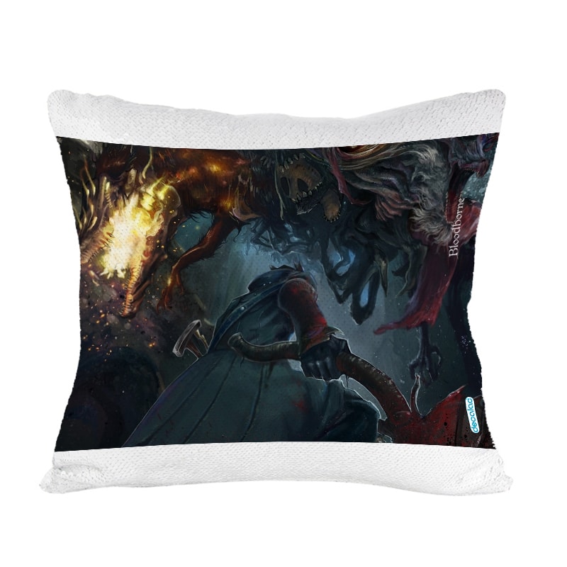 مخدة-سحرية-مع-الحشوة-لون-ذهبي-بتصميم-الأرواح-الشريرة-بلود-بورن-1