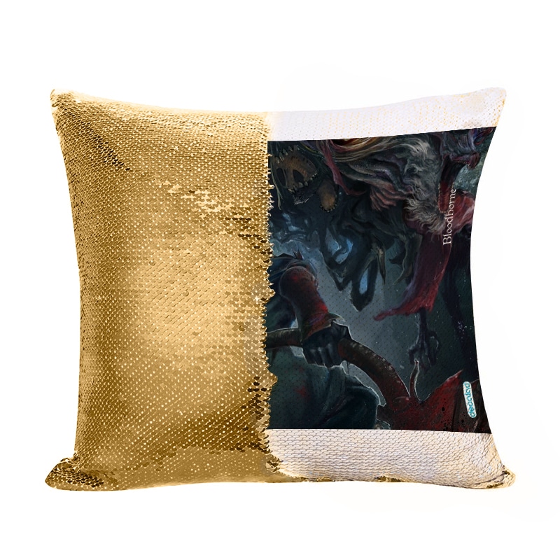 مخدة سحرية مع الحشوة لون ذهبي بتصميم الأرواح الشريرة بلود بورن مخدة سحرية مع الحشوة لون ذهبي بتصميم الأرواح الشريرة بلود بورن