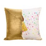 مخدة سحرية مع الحشوة لون ذهبي بتصميم  الأميرة بيلا