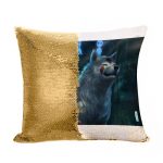مخدة سحرية مع الحشوة لون ذهبي بتصميم الاميرة مونونوكي في الغابة