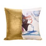 مخدة سحرية مع الحشوة لون ذهبي بتصميم الجميلة نيزوكو قاتل الشياطين