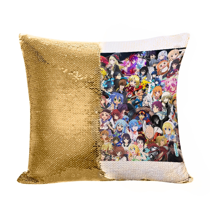 مخدة سحرية مع الحشوة لون ذهبي بتصميم الشخصيات اللطيفه كل الانميات مخدة سحرية مع الحشوة لون ذهبي بتصميم الشخصيات اللطيفه كل الانميات