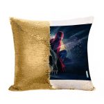 مخدة سحرية مع الحشوة لون ذهبي بتصميم الشر يسيطرعلى سبايدر مان