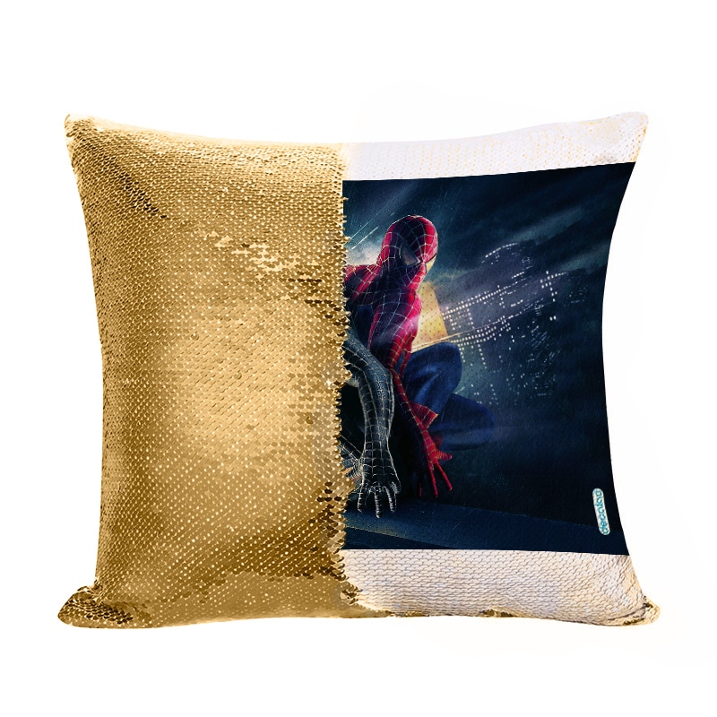 مخدة سحرية مع الحشوة لون ذهبي بتصميم الشر يسيطرعلى سبايدر مان مخدة سحرية مع الحشوة لون ذهبي بتصميم الشر يسيطرعلى سبايدر مان