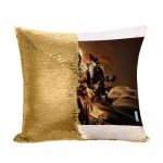 مخدة سحرية مع الحشوة لون ذهبي بتصميم الطائرمع الصقر أساسنز كريد