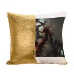 مخدة سحرية مع الحشوة لون ذهبي بتصميم القتال ضد سبايدر مان