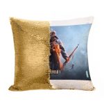 مخدة سحرية مع الحشوة لون ذهبي بتصميم اللعبه القتاليه باتلفيلد 1