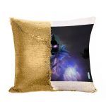 مخدة سحرية مع الحشوة لون ذهبي بتصميم المخيف رافين فورتنايت