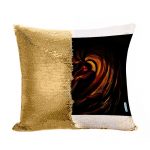 مخدة سحرية مع الحشوة لون ذهبي بتصميم اوبيتو اوتشيها انمي ناروتو