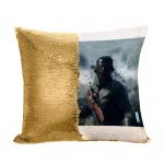 مخدة سحرية مع الحشوة لون ذهبي بتصميم باتلفيلد 1 معركه شيقة
