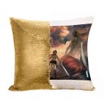 مخدة سحرية مع الحشوة لون ذهبي بتصميم تقضي ميكاسا على العمالقة هجوم العمالقة