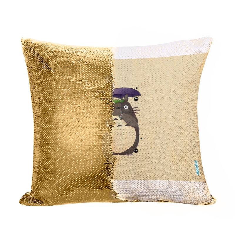 مخدة سحرية مع الحشوة لون ذهبي بتصميم توتورو مخدة سحرية مع الحشوة لون ذهبي بتصميم توتورو