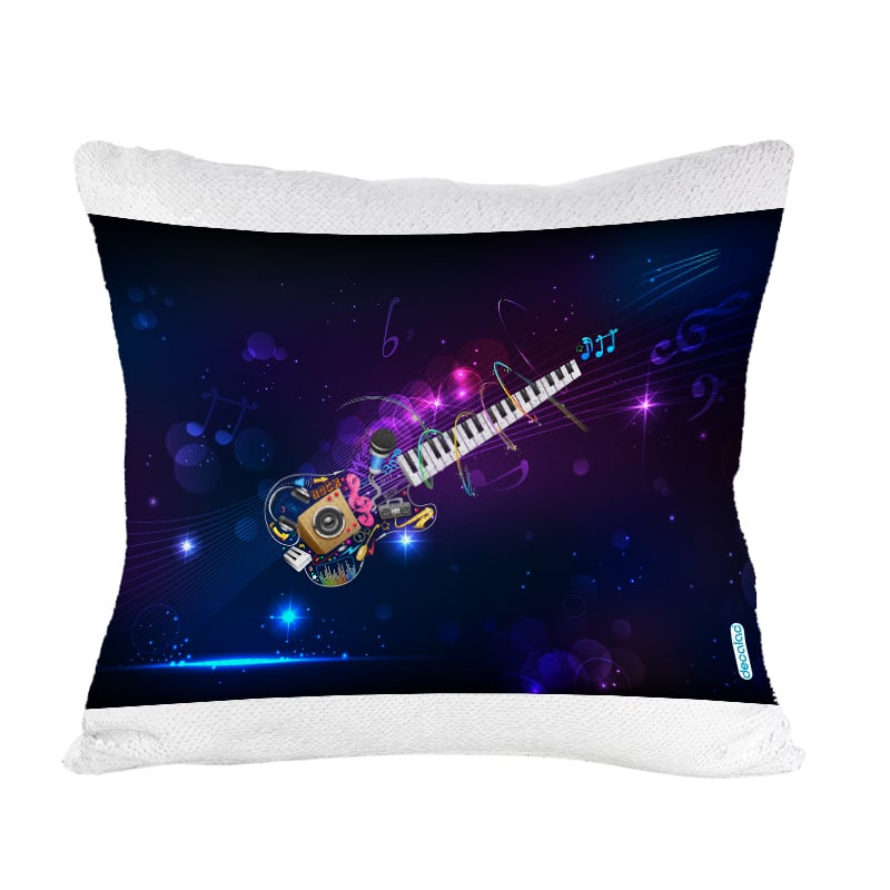 مخدة-سحرية-مع-الحشوة-لون-ذهبي-بتصميم-جيتار-ومفاتيح-بيانو-1