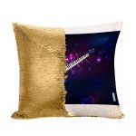 مخدة سحرية مع الحشوة لون ذهبي بتصميم جيتار ومفاتيح بيانو