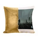 مخدة سحرية مع الحشوة لون ذهبي بتصميم حافة العالم ديث ستراندنغ