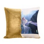 مخدة سحرية مع الحشوة لون ذهبي بتصميم حصان إلسا الثلجي ملكة الثلج
