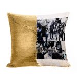 مخدة سحرية مع الحشوة لون ذهبي بتصميم ديث نوت ذكريات ريوك