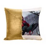 مخدة سحرية مع الحشوة لون ذهبي بتصميم  سبايدر مان الصغير