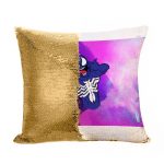 مخدة سحرية مع الحشوة لون ذهبي بتصميم  سبيدر مان رسم