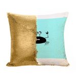 مخدة سحرية مع الحشوة لون ذهبي بتصميم سلطعون خائف