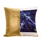 مخدة سحرية مع الحشوة لون ذهبي بتصميم سيدة ماريا من برج الساعة النجمي