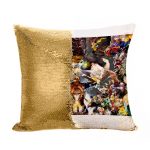 مخدة سحرية مع الحشوة لون ذهبي بتصميم شخصيات أكاديميتي للأبطال
