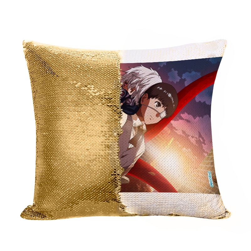 مخدة سحرية مع الحشوة لون ذهبي بتصميم طوكيو الغول مخدة سحرية مع الحشوة لون ذهبي بتصميم طوكيو الغول