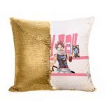 مخدة سحرية مع الحشوة لون ذهبي بتصميم غراي وناتسو فيري تيل