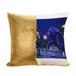 مخدة سحرية مع الحشوة لون ذهبي بتصميم فورت نايت زومبي