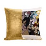 مخدة سحرية مع الحشوة لون ذهبي بتصميم قوة لاو ون بيس