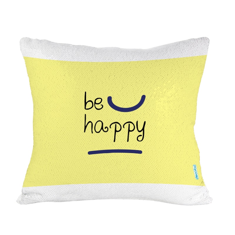 مخدة-سحرية-مع-الحشوة-لون-ذهبي-بتصميم-كن-سعيد-1