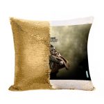 مخدة سحرية مع الحشوة لون ذهبي بتصميم كول أوف ديوتي