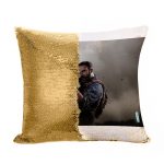 مخدة سحرية مع الحشوة لون ذهبي بتصميم كول أوف ديوتي قناص