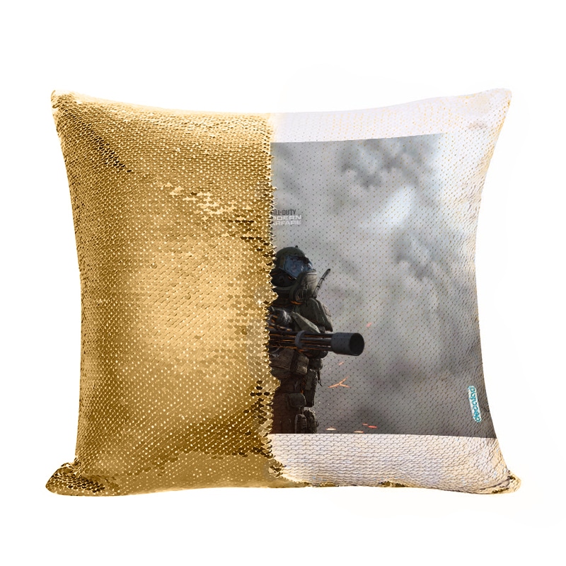مخدة سحرية مع الحشوة لون ذهبي بتصميم كول أوف ديوتي مودرن وورفير مخدة سحرية مع الحشوة لون ذهبي بتصميم كول أوف ديوتي مودرن وورفير