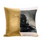 مخدة سحرية مع الحشوة لون ذهبي بتصميم  لعبة ديث ستراندنغ