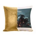 مخدة سحرية مع الحشوة لون ذهبي بتصميم مركبة قتالية باتلفيلد