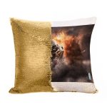 مخدة سحرية مع الحشوة لون ذهبي بتصميم نداء الواجب باتلفيلد