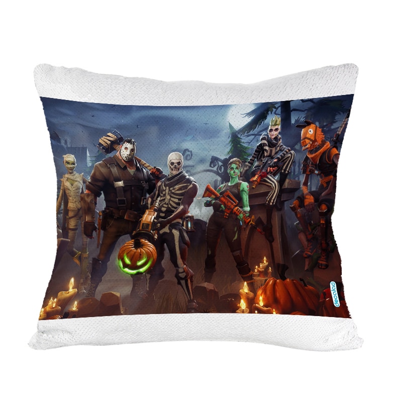 مخدة-سحرية-مع-الحشوة-لون-ذهبي-بتصميم-هالوين-فورت-نايت-1