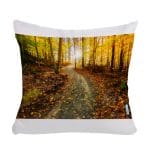 مخدة مع الحشوة بتصميم أوراق الخريف