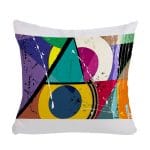 مخدة مع الحشوة بتصميم اشكال هندسيه