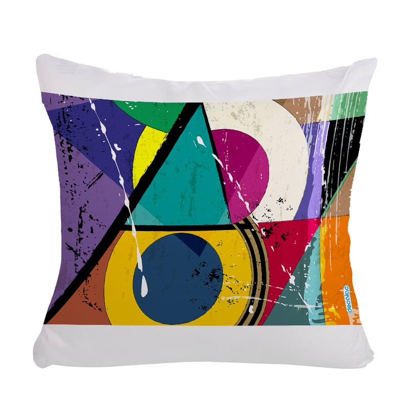 مخدة مع الحشوة بتصميم اشكال هندسيه مخدة مع الحشوة بتصميم اشكال هندسيه