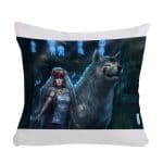 مخدة مع الحشوة بتصميم الاميرة مونونوكي في الغابة