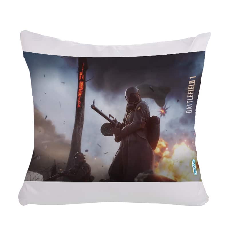 مخدة مع الحشوة بتصميم باتلفيلد 1 MG08 مخدة مع الحشوة بتصميم باتلفيلد 1 MG08