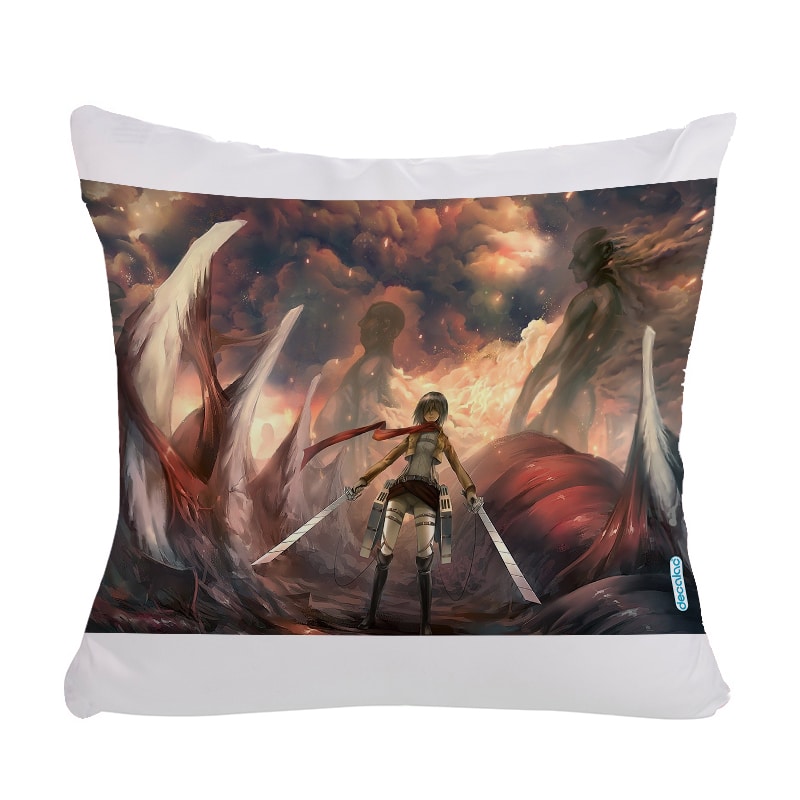 مخدة مع الحشوة بتصميم تقضي ميكاسا على العمالقة هجوم العمالقة مخدة مع الحشوة بتصميم تقضي ميكاسا على العمالقة هجوم العمالقة