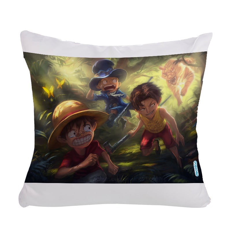 مخدة مع الحشوة بتصميم ذكريات الطفولة ون بيس مخدة مع الحشوة بتصميم ذكريات الطفولة ون بيس
