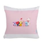 مخدة مع الحشوة بتصميم شخصيات BT21 المحبوبة