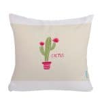 مخدة مع الحشوة بتصميم صبار رسم