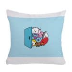 مخدة مع الحشوة بتصميم عائلة بانقتان شخصيات BTS