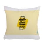مخدة مع الحشوة بتصميم عبارات انجليزيه
